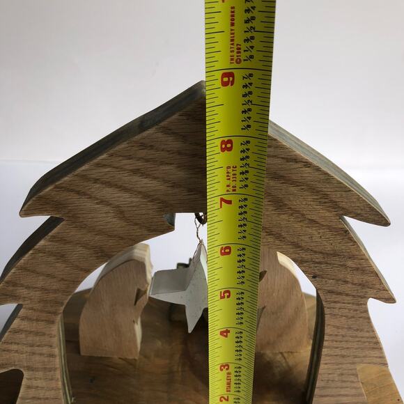 Vintage Handmade Wooden Nativity Set Rustic Creche Christmas Home Decor - Picture 5 of 9